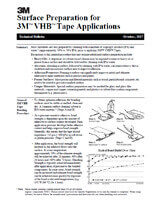 Technical Bulletin of 3M VHB Double Sided tapes