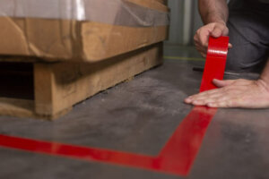 3M Vinyl Tape 471 - floor marking tape, red
