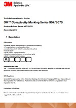 3M Metalized Conspicuity Vehicle Marking 957 - Brochure